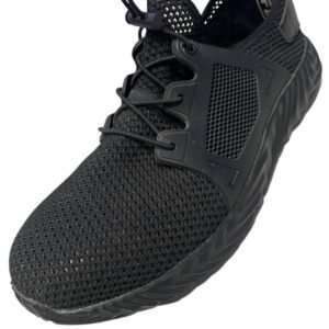 Chaussures de sécurité sport en maille noire respirante